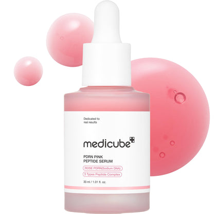 Medicube PDRN Pink Peptide Serum – Rose PDRN for Firmer, Radiant-Looking Skin