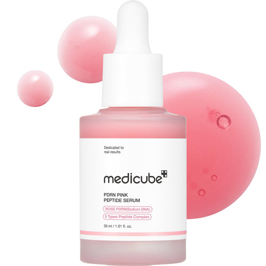Medicube PDRN Pink Peptide Serum – Rose PDRN for Firmer, Radiant-Looking Skin